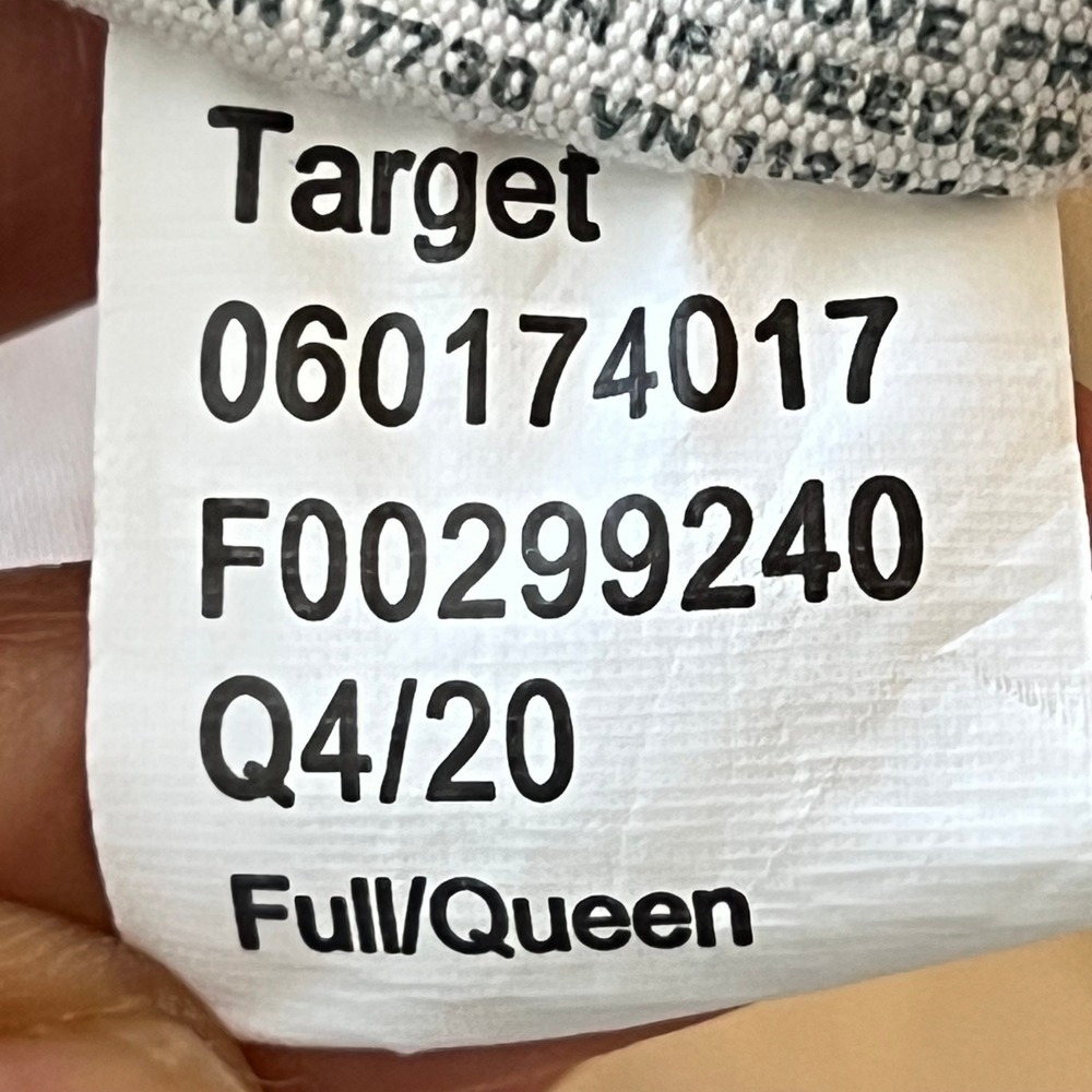 Casaluna Heavyweight Linen Blend Duvet Cover Full / Queen Natural Beige Textured - Picture 8 of 8